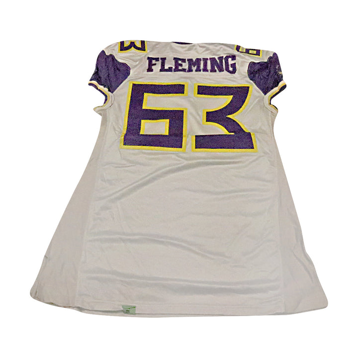 Antonio Fleming Birmingham Thunderbolts 2001 Game Used Away Jersey Size 54 +2 Linemen Cut