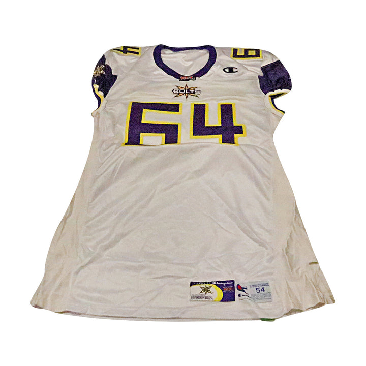 Birmingham Thunderbolts 2001 #64 Team Issued Away Jersey Size 54 +2 Linemen Cut