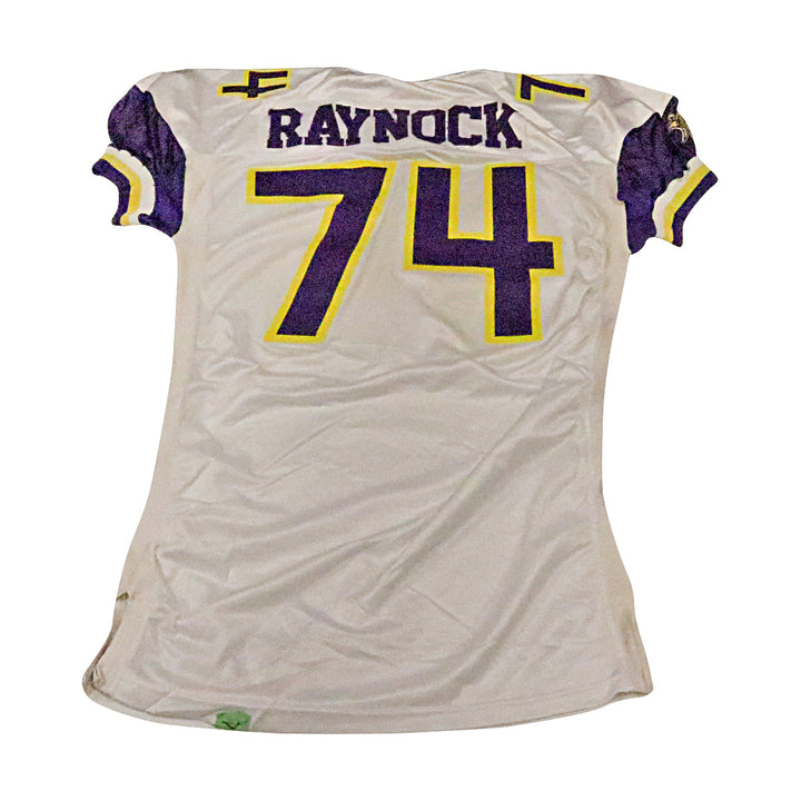 Chase Raynock Birmingham Thunderbolts 2001 Game Used Away Jersey Size 52 +2