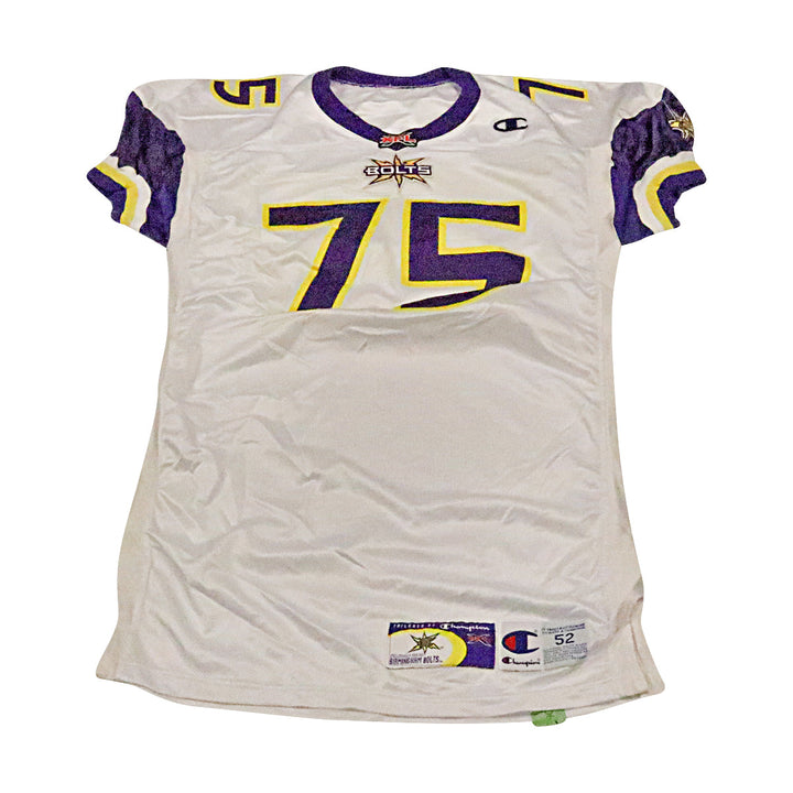 Birmingham Thunderbolts 2001 #75 Team Issued Away Jersey Size 52 +2