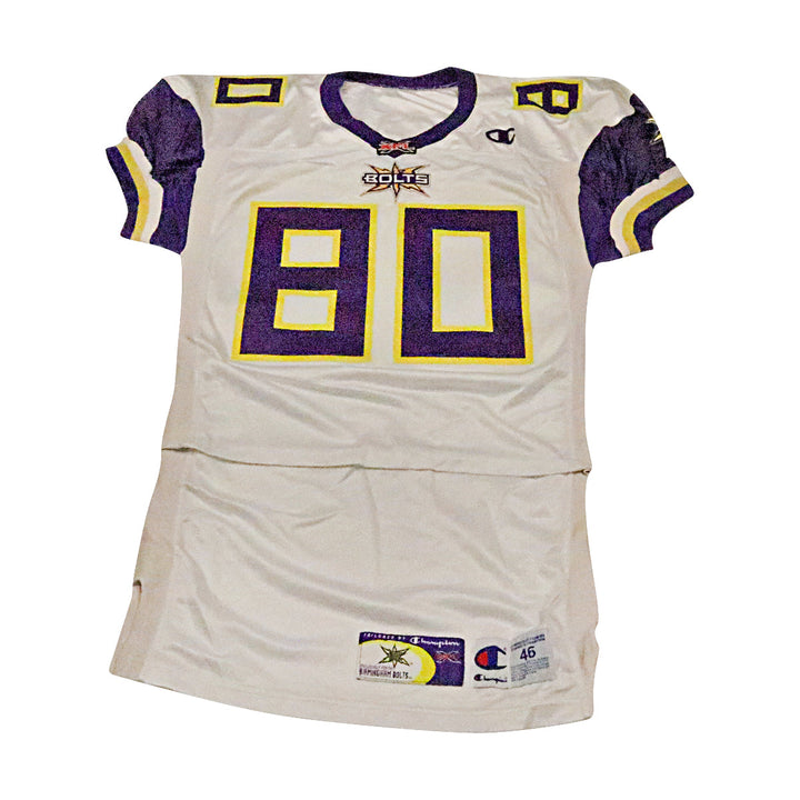 Stepfret Williams Birmingham Thunderbolts 2001 Game Used Away Jersey Size 46 Hemmed