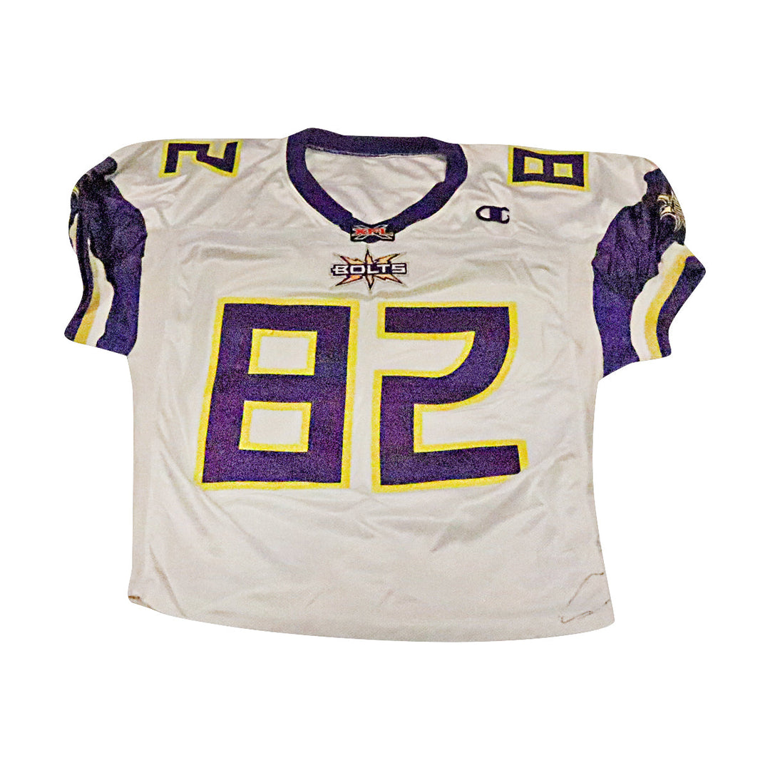 Quincy Jackson Birmingham Thunderbolts 2001 Game Used Away Jersey Size 50 Short