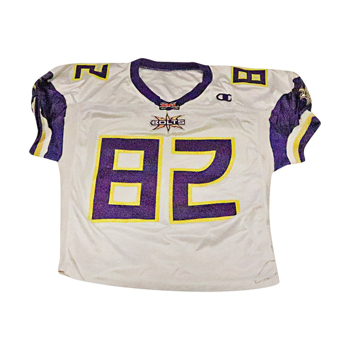 Quincy Jackson Birmingham Thunderbolts 2001 Game Used Away Jersey Size 50 Short