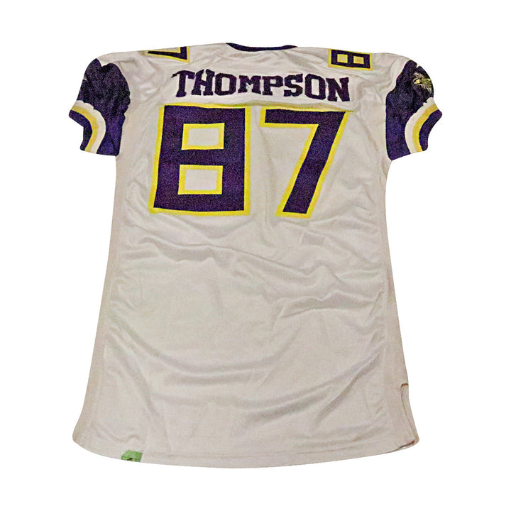 Scott Thompson Birmingham Thunderbolts 2001 Game Used Away Jersey Size 52 +2