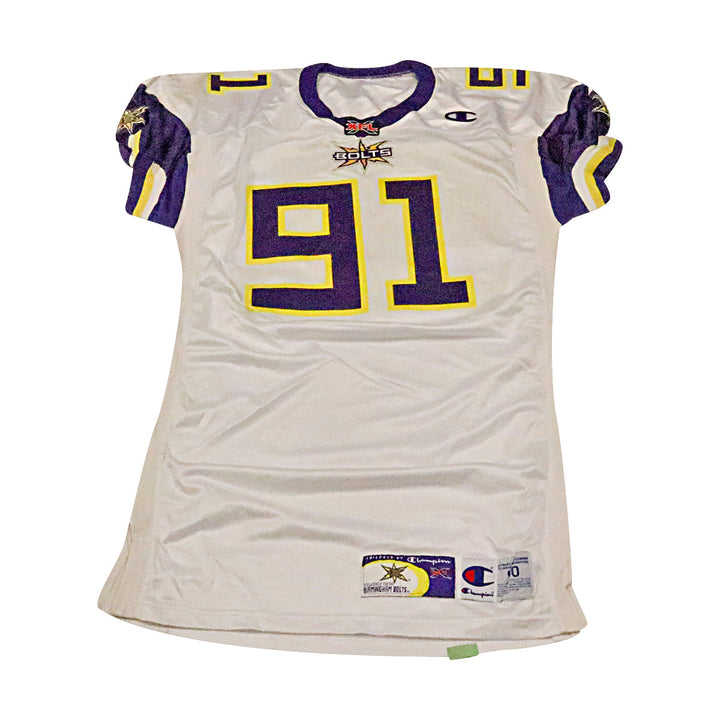 Birmingham Thunderbolts 2001 #91 Game Used Away Jersey Size 50 +2