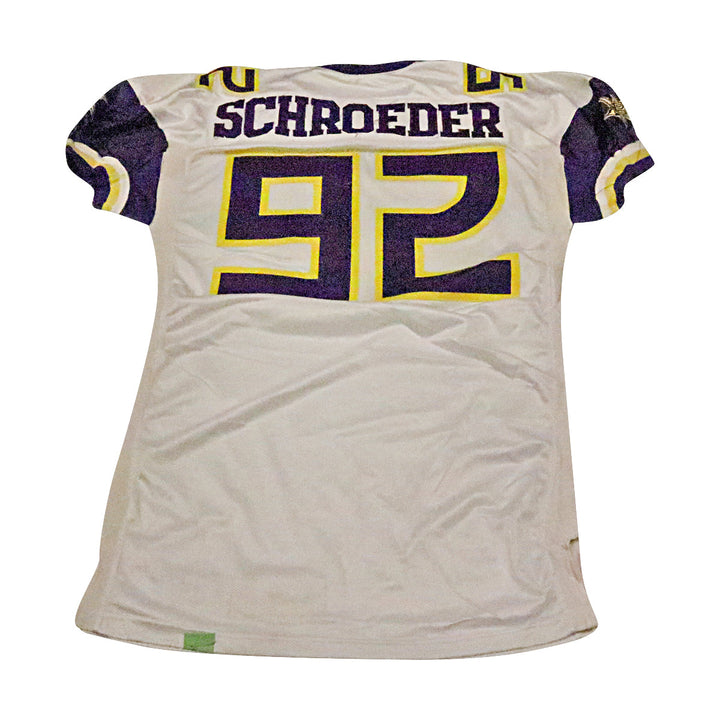 Kyle Schroeder Birmingham Thunderbolts 2001 Game Used Away Jersey Size 52 +2