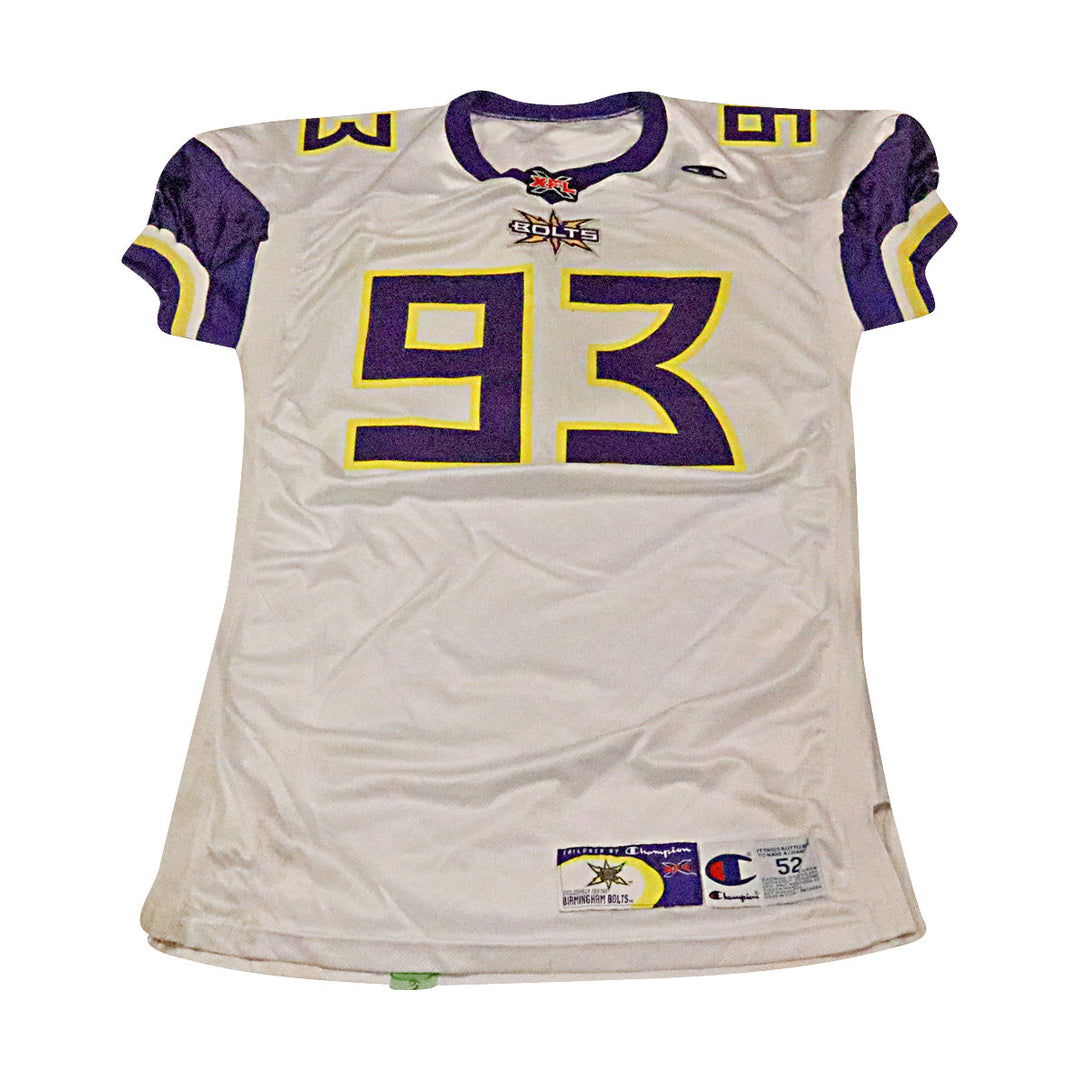 Birmingham Thunderbolts 2001 #93 Team Issued Away Jersey Size 52 +2