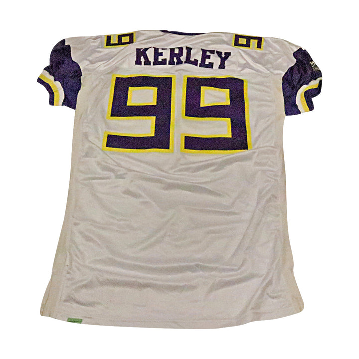 Eric Kerley Birmingham Thunderbolts 2001 Game Used Away Jersey Size 56 +2 