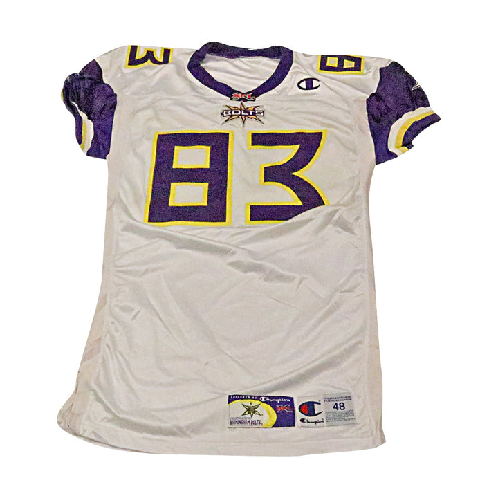 Birmingham Thunderbolts 2001 #83 Team Issued Away Jersey Size 48 +2