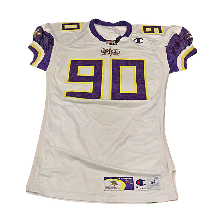 Birmingham Thunderbolts 2001 #90 Team Issued Away Jersey Size 50 +2