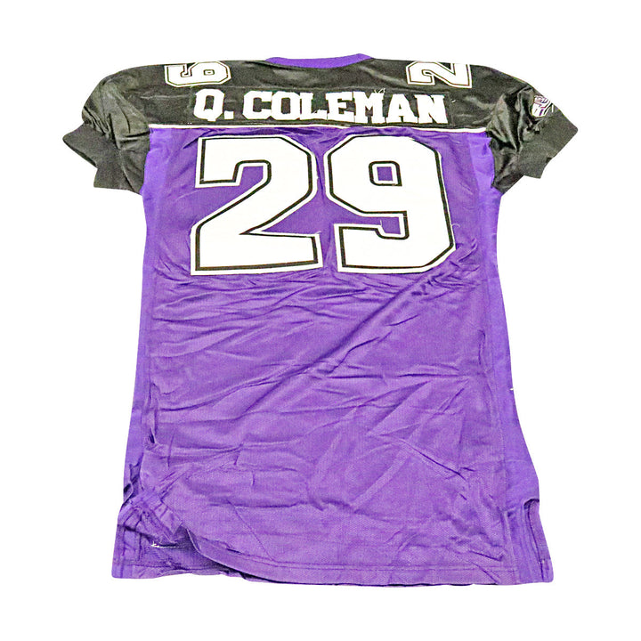 Quincey Coleman Chicago Enforcers 2001 Game Used Home Jersey Size 50 +2