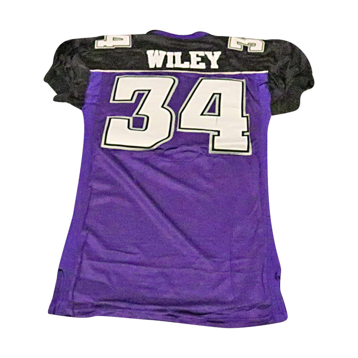 Charles Wiley Chicago Enforcers 2001 Game Used Home Jersey Size 48 +2