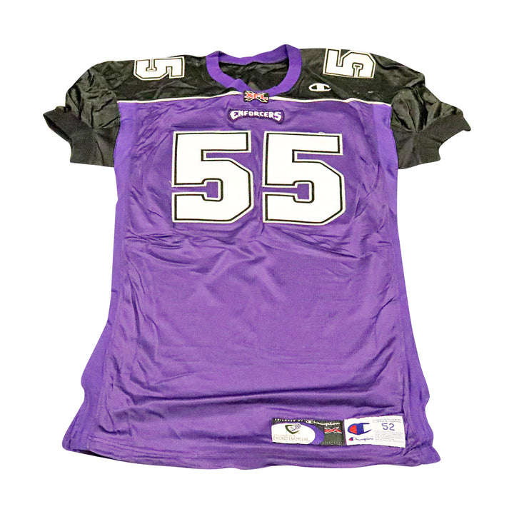 Kivuusama Mays Chicago Enforcers 2001 Game Used Home Jersey Size 52 +2