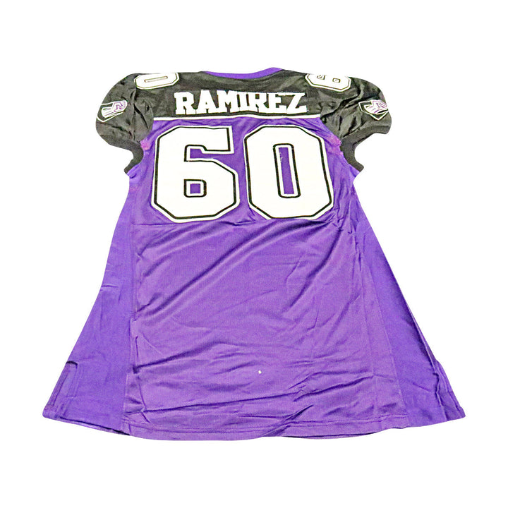 Tony Ramirez Chicago Enforcers 2001 Game Used Home Jersey Size 52 +2