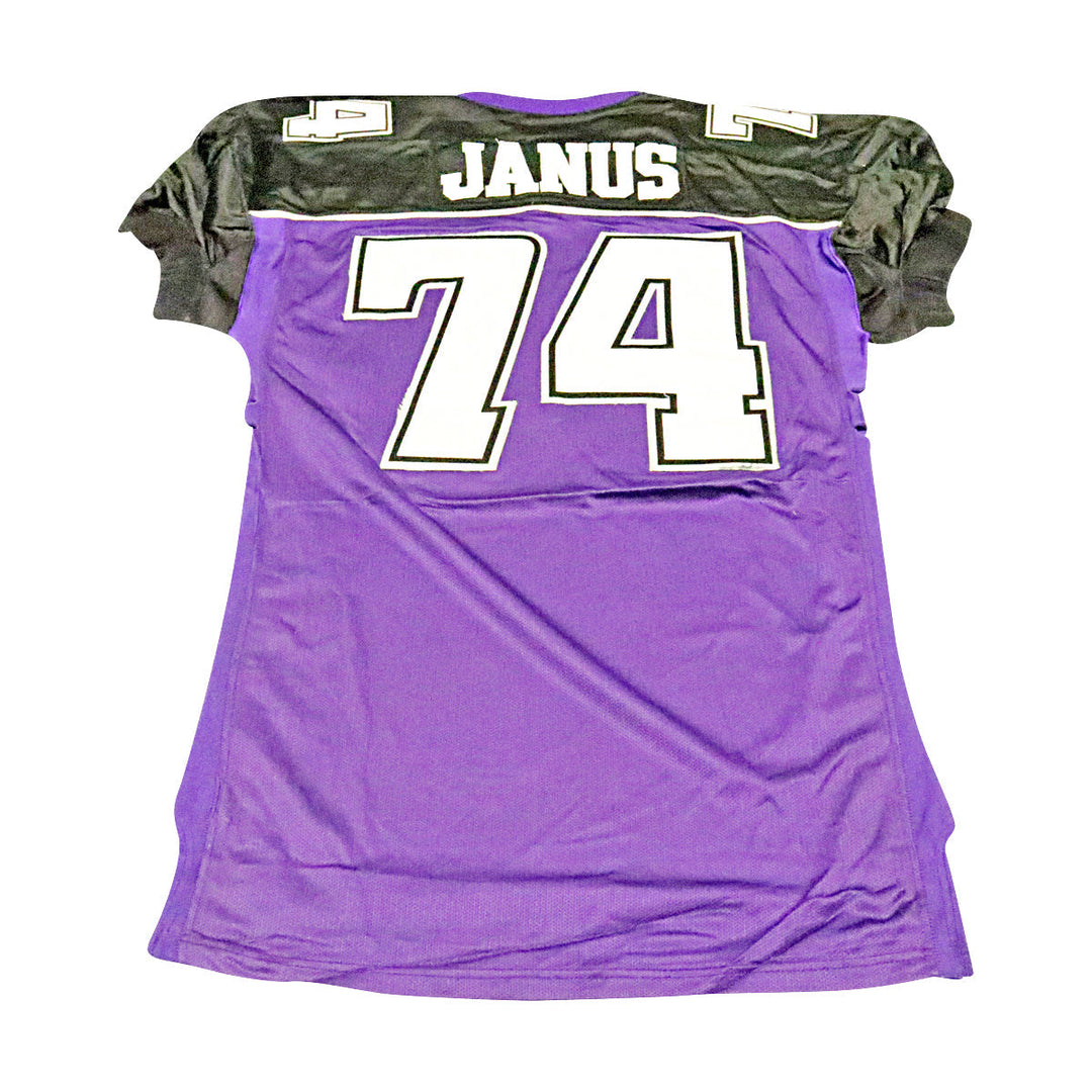 Paul Janus Chicago Enforcers 2001 Game Used Home Jersey Size 52 +2