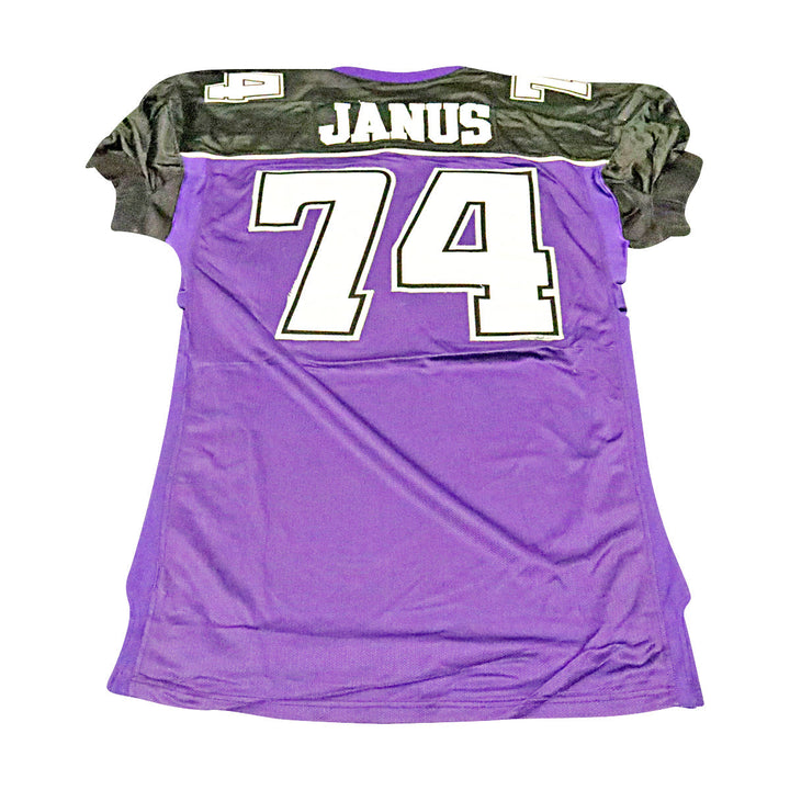 Paul Janus Chicago Enforcers 2001 Game Used Home Jersey Size 52 +2