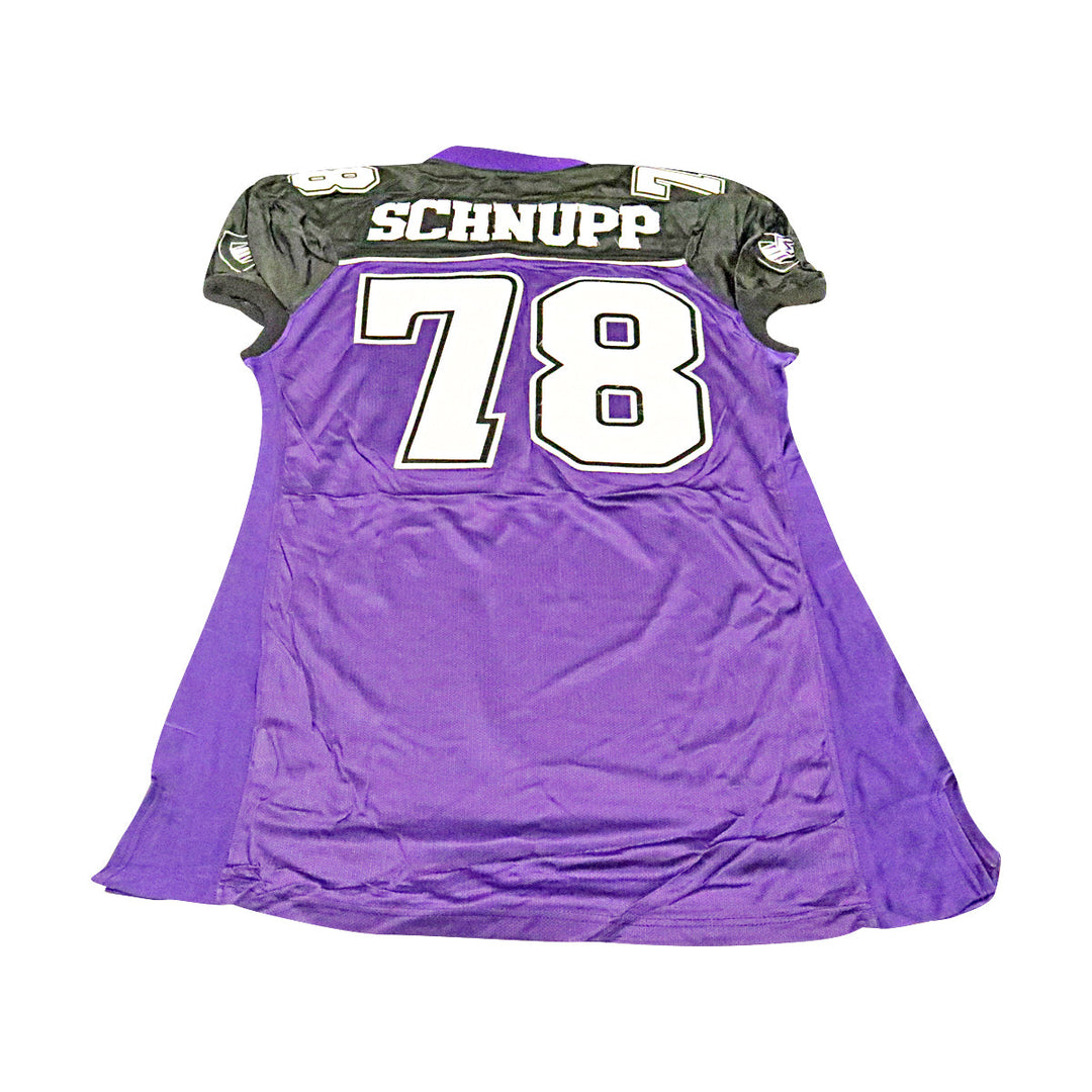 Eric Schnupp Chicago Enforcers 2001 Game Used Home Jersey Size 56 +2 Linemen Cut