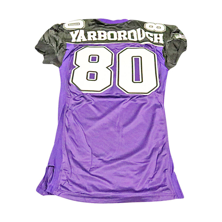 Ryan Yarborough Chicago Enforcers 2001 Game Used Home Jersey Size 46 +2