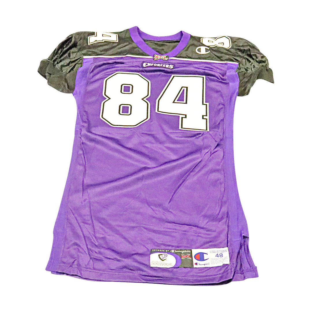 Kent Layman Chicago Enforcers 2001 Game Used Home Jersey Size 48 +2