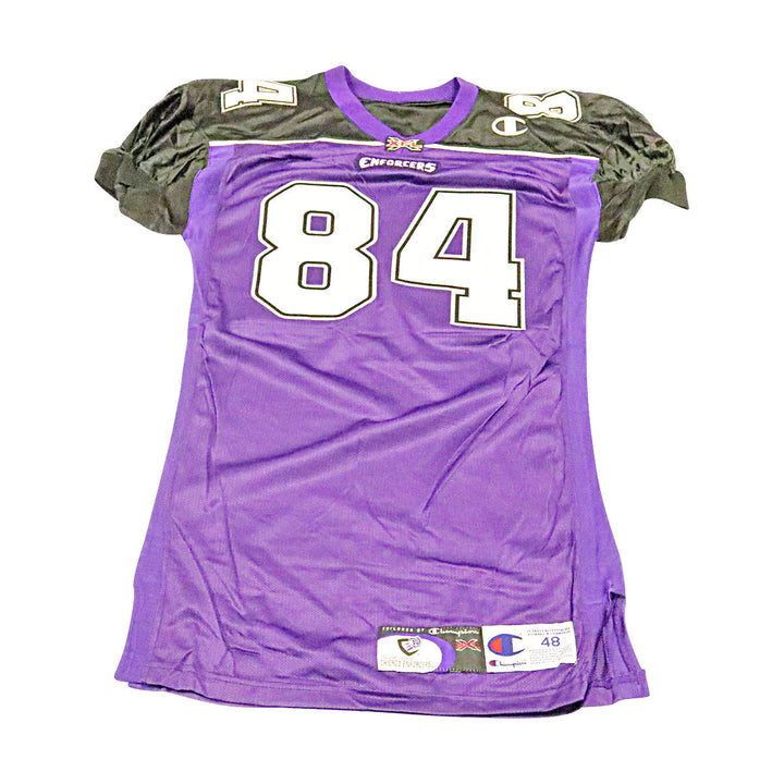 Kent Layman Chicago Enforcers 2001 Game Used Home Jersey Size 48 +2
