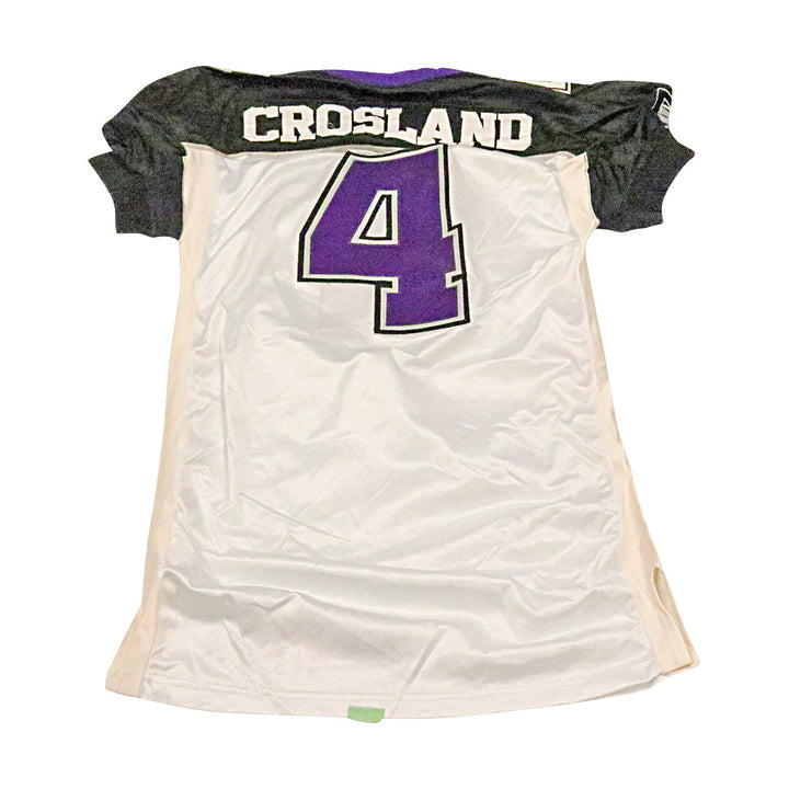 Andy Crosland Chicago Enforcers 2001 Game Used Away Jersey Size 50 +2