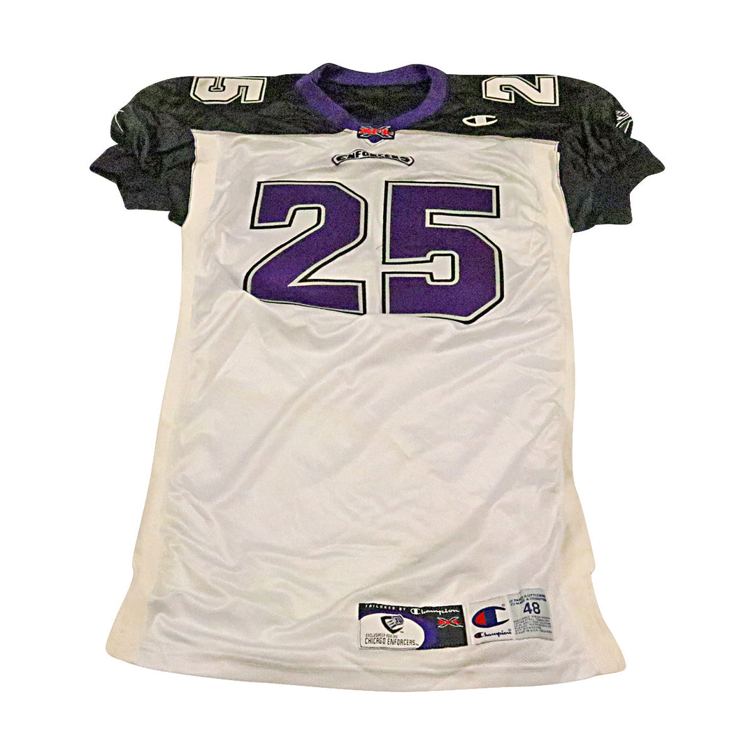 Chicago Enforcers 2001 #25 Team Issued Away Jersey Size 48 +2