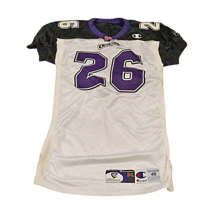 Chicago Enforcers 2001 #26 Team Issued Away Jersey Size 48 +2
