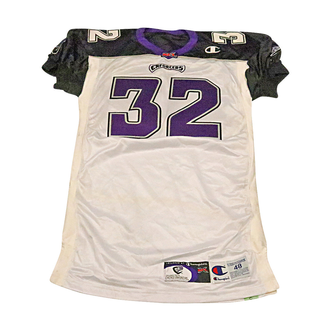Chicago Enforcers 2001 #32 Team Issued Away Jersey Size 48 +2