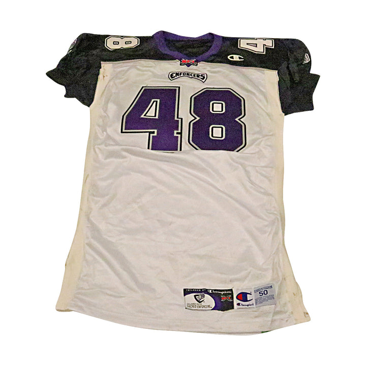 Chicago Enforcers 2001 #48 Team Issued Away Jersey Size 50 +2