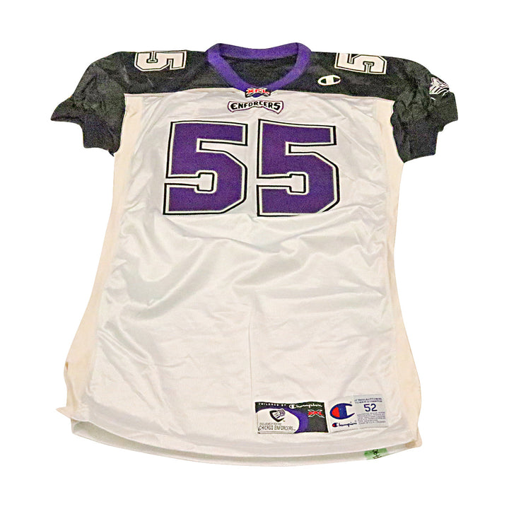 Kivuusama Mays Chicago Enforcers 2001 Game Used Away Jersey Size 52 +2