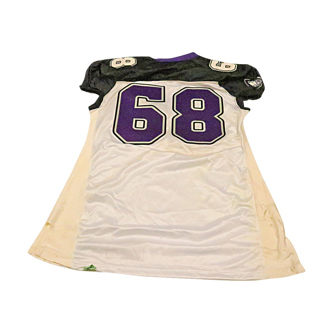 Chicago Enforcers 2001 #68 Team Issued Away Jersey Size 56 +2 Linemen Cut
