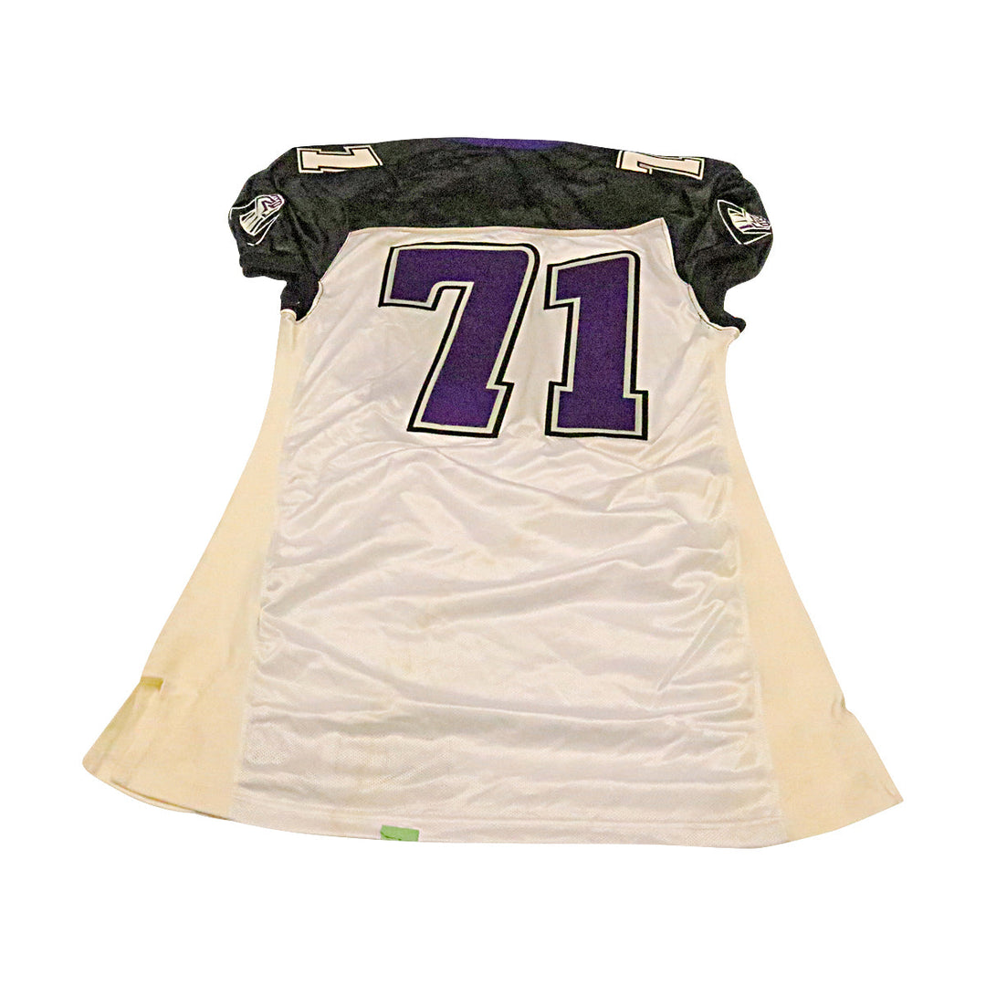 Chicago Enforcers 2001 #71 Team Issued Away Jersey Size 52 +2 Linemen Cut