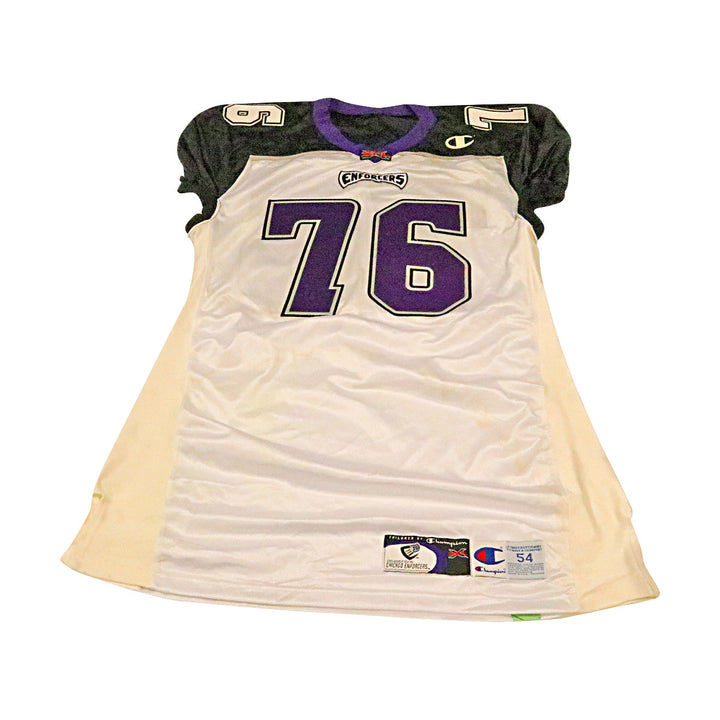 Chicago Enforcers 2001 #76 Team Issued Away Jersey Size 54 +2 Linemen Cut