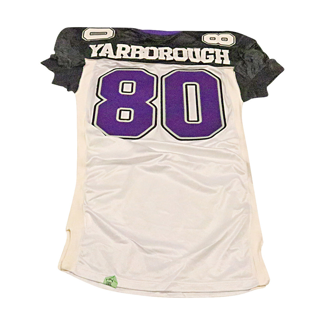 Ryan Yarborough Chicago Enforcers 2001 Game Used Away Jersey Size 46 +2