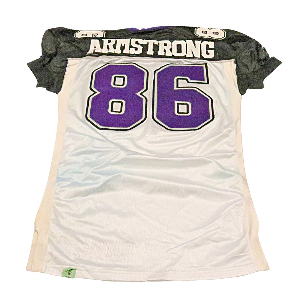 Tyji Armstrong Chicago Enforcers 2001 Game Used Away Jersey Size 52 +2