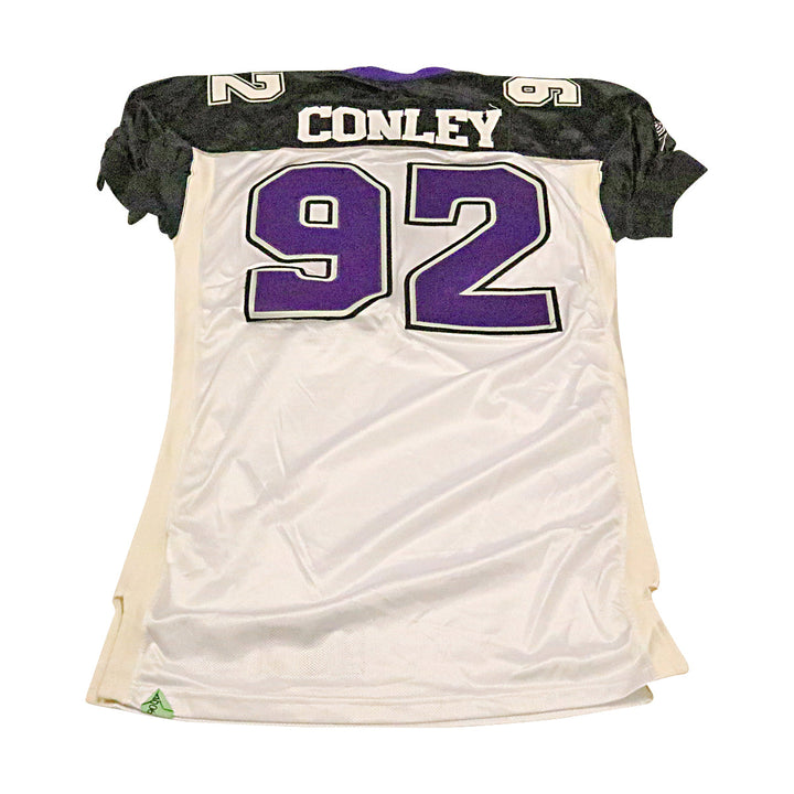 Steve Conley Chicago Enforcers 2001 Game Used Away Jersey Size 52 +2