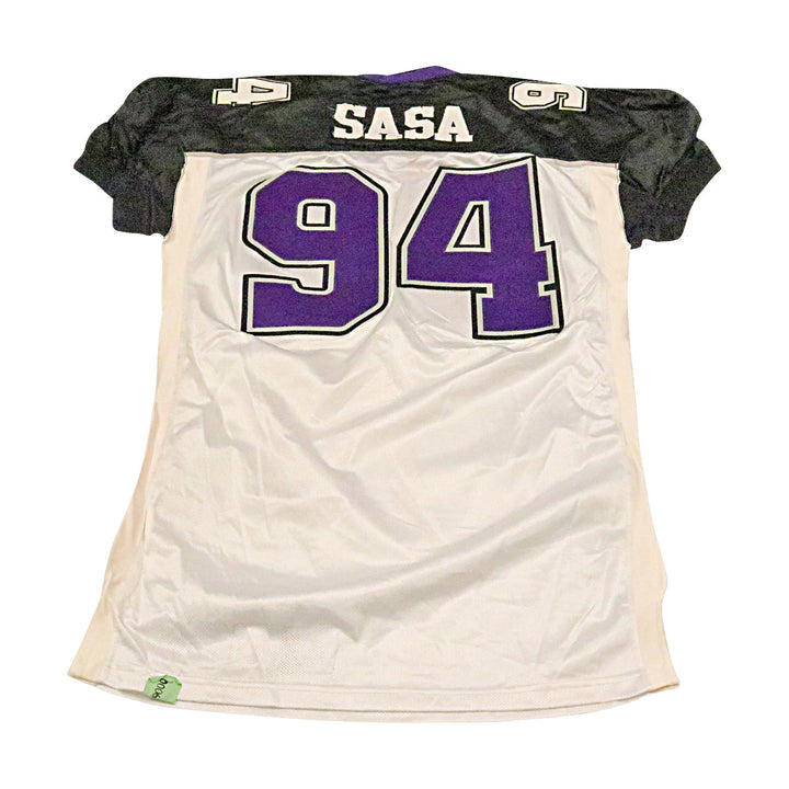 Don Sasa Chicago Enforcers 2001 Game Used Away Jersey Size 54 +2