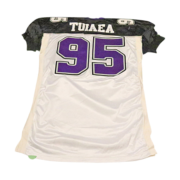 Tuiaea Chicago Enforcers 2001 Game Used Away Jersey Size 54 +2