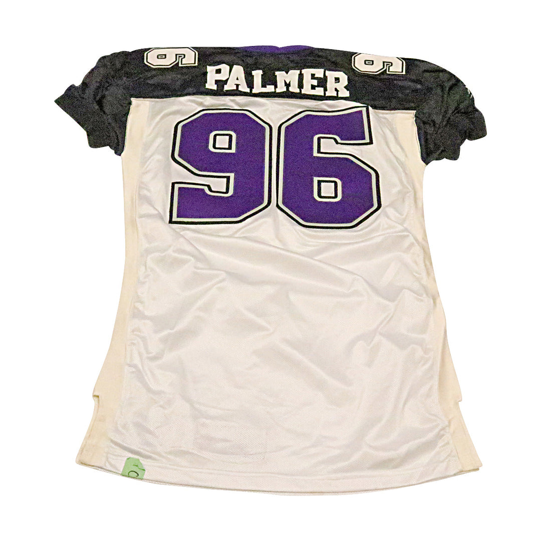Sterling Palmer Chicago Enforcers 2001 Game Used Away Jersey Size 56 +2
