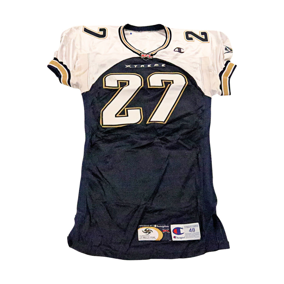 Eric Johnson LA Xtreme 2001 Game Used Home Jersey Size 48 +2