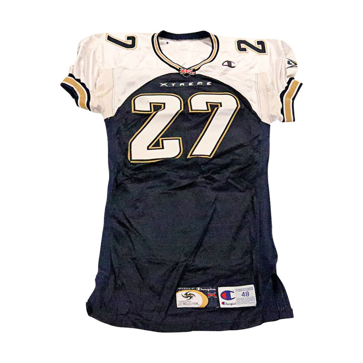 Eric Johnson LA Xtreme 2001 Game Used Home Jersey Size 48 +2