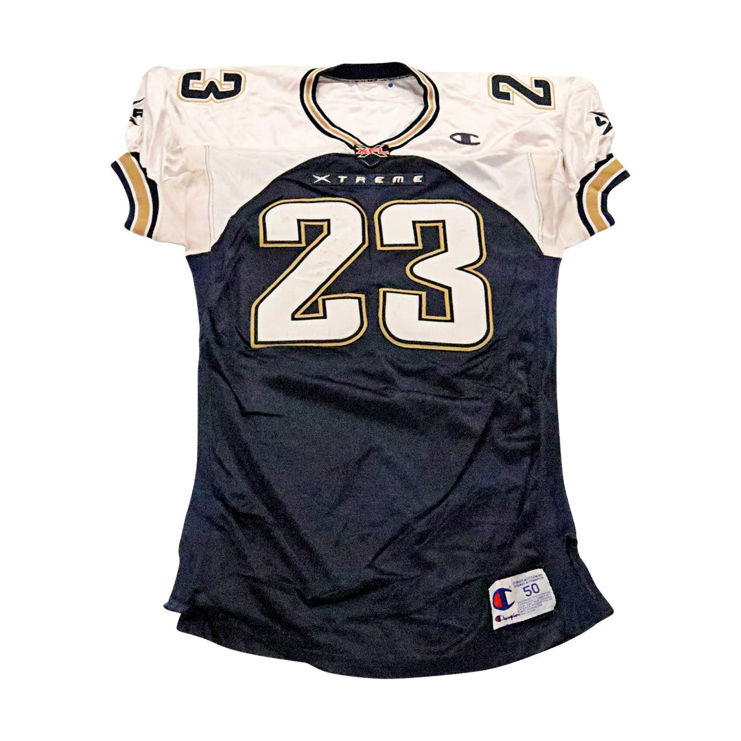 Scott Fields "Tink" LA Xtreme 2001 Game Used Home Jersey Size 50 +2