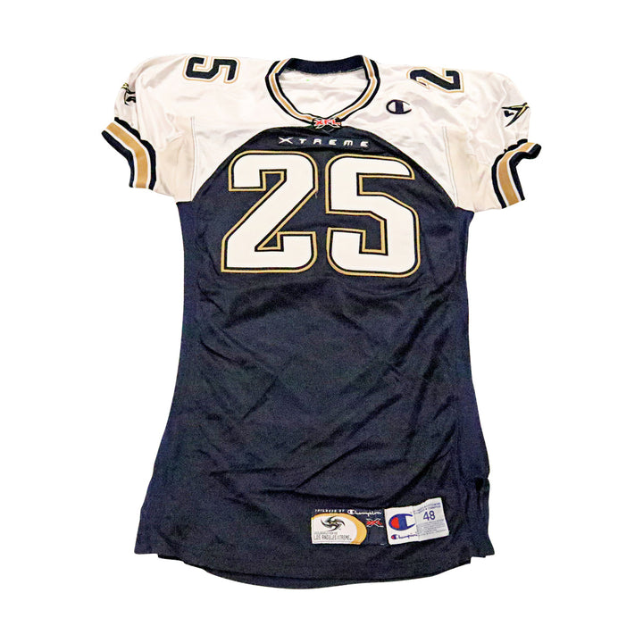 Terry Billups LA Xtreme 2001 Game Used Home Jersey Size 48 +2