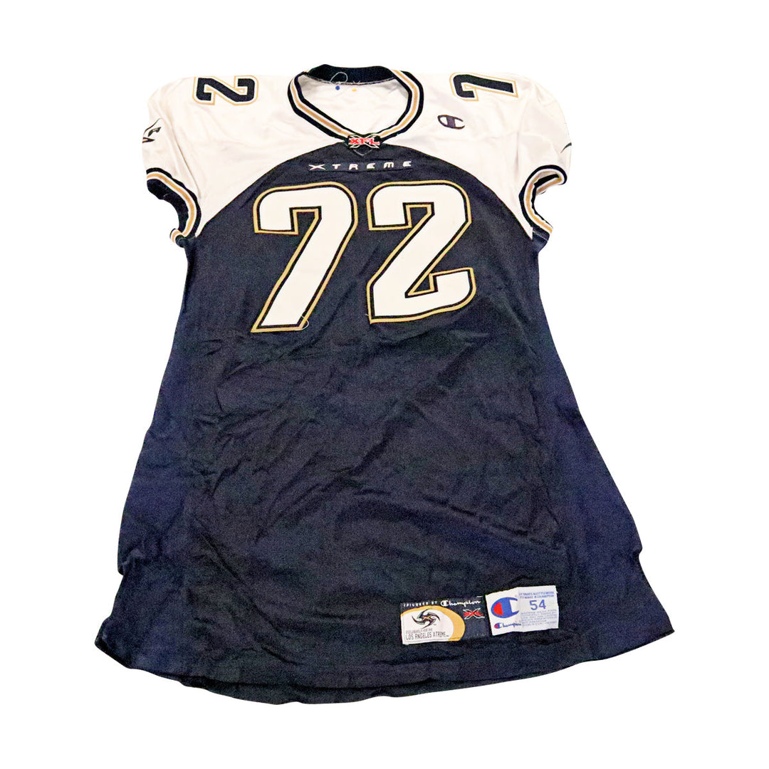 Whitaker LA Xtreme 2001 Game Used Home Jersey Size 54 +2