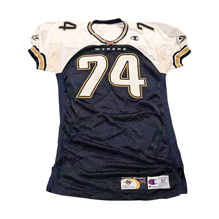 Derrick Graham LA Xtreme 2001 Game Used Home Jersey Size 52 +2