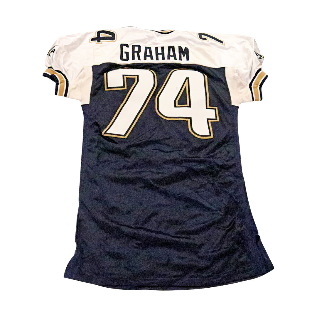 Derrick Graham LA Xtreme 2001 Game Used Home Jersey Size 52 +2