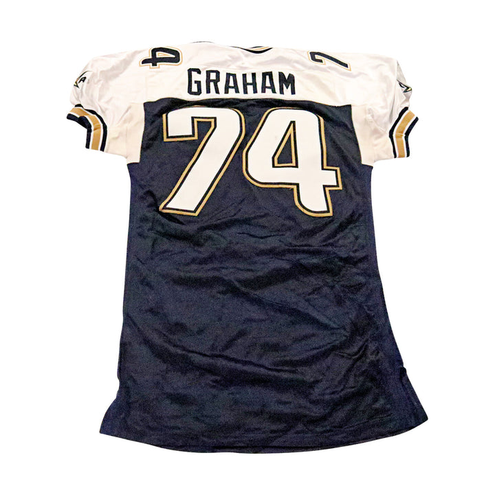 Derrick Graham LA Xtreme 2001 Game Used Home Jersey Size 52 +2