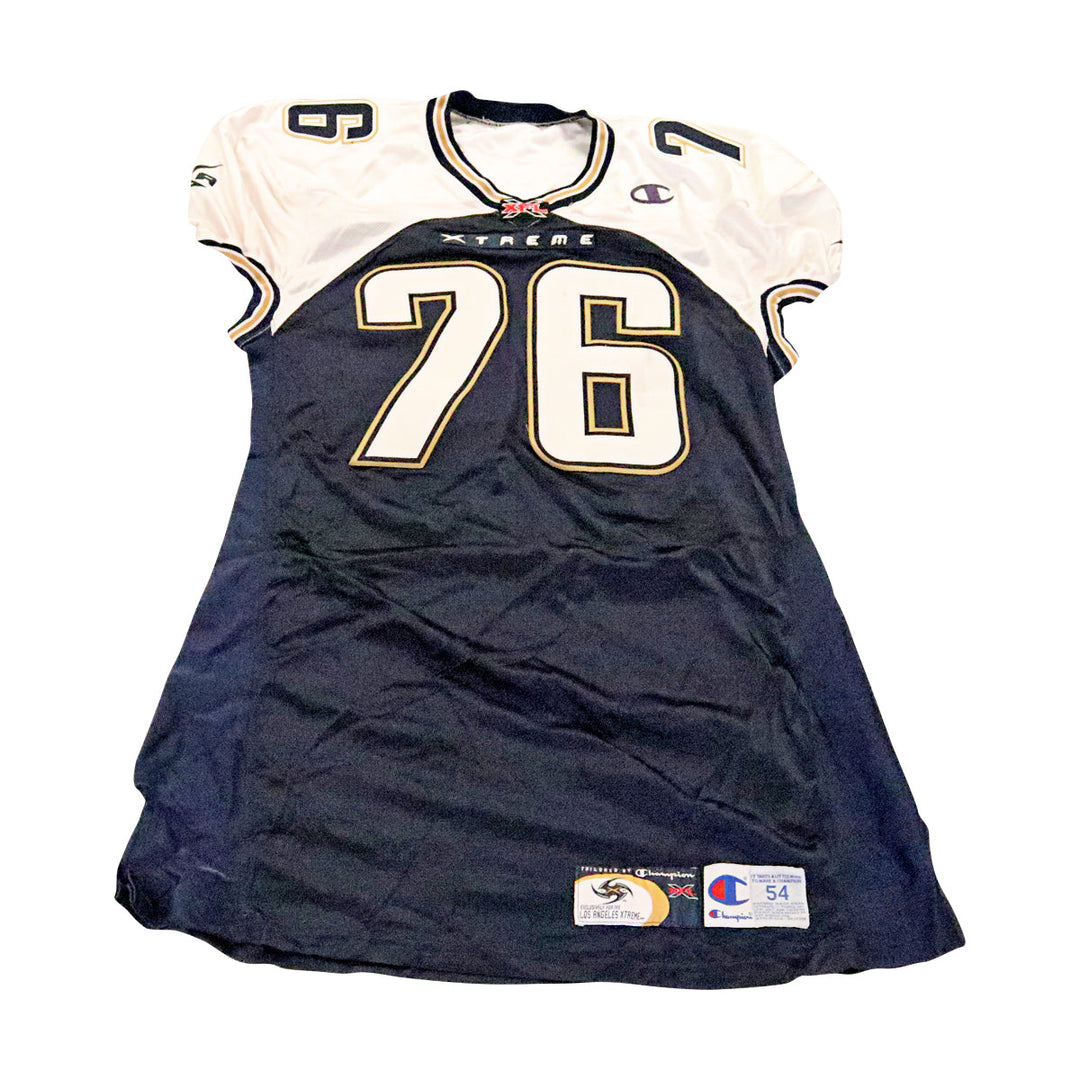 Jose Portilla LA Xtreme 2001 Game Used Home Jersey Size 54 +2