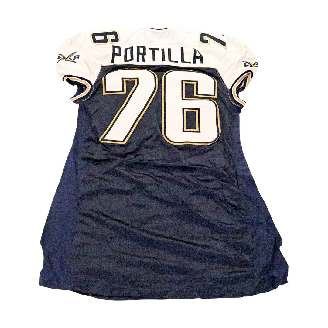 Jose Portilla LA Xtreme 2001 Game Used Home Jersey Size 54 +2