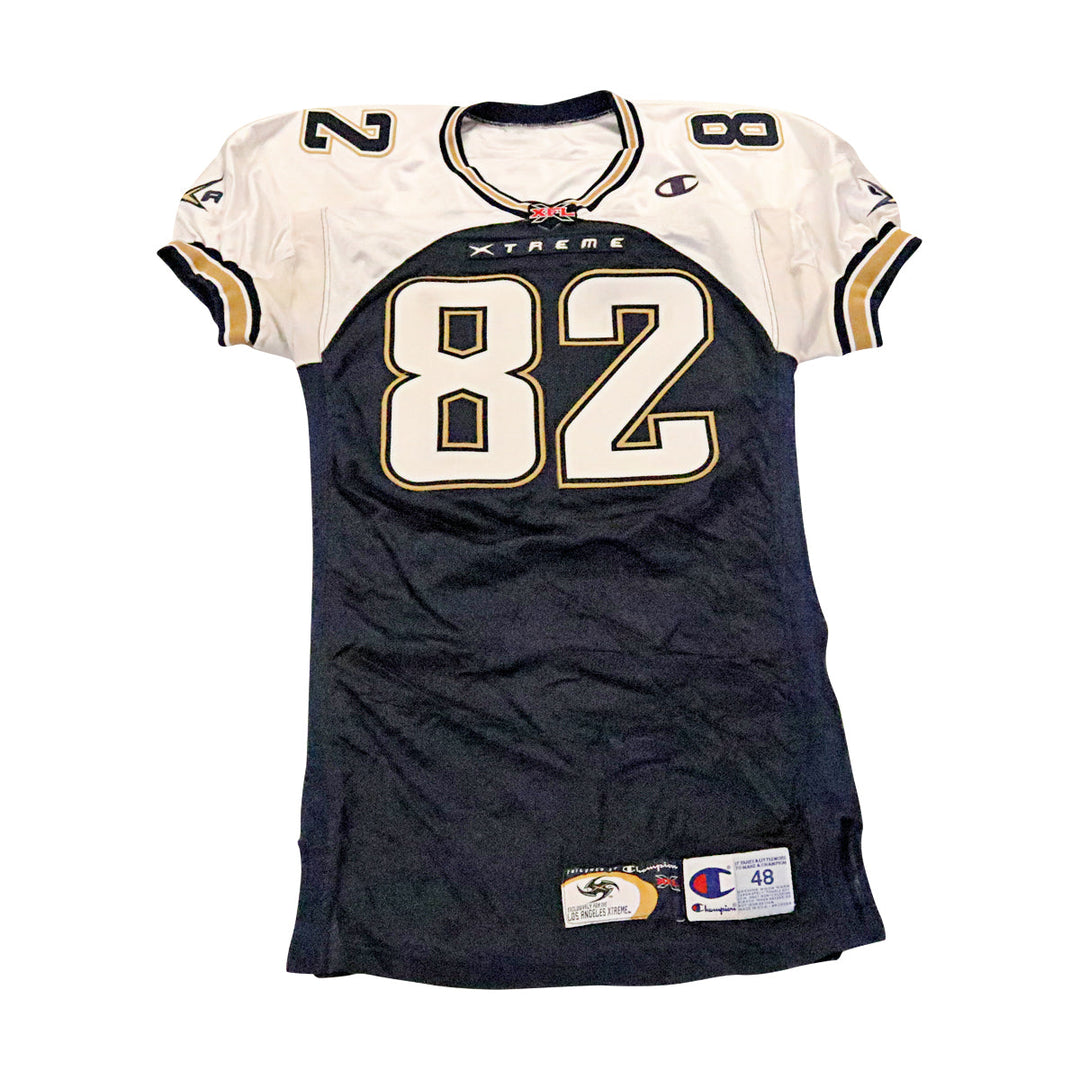 Latario Rachal LA Xtreme 2001 Game Used Home Jersey Size 48 +2